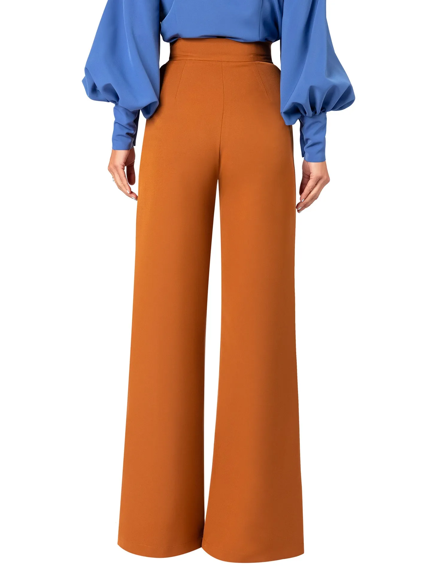 "Stacey" Caramel High Waist Pants