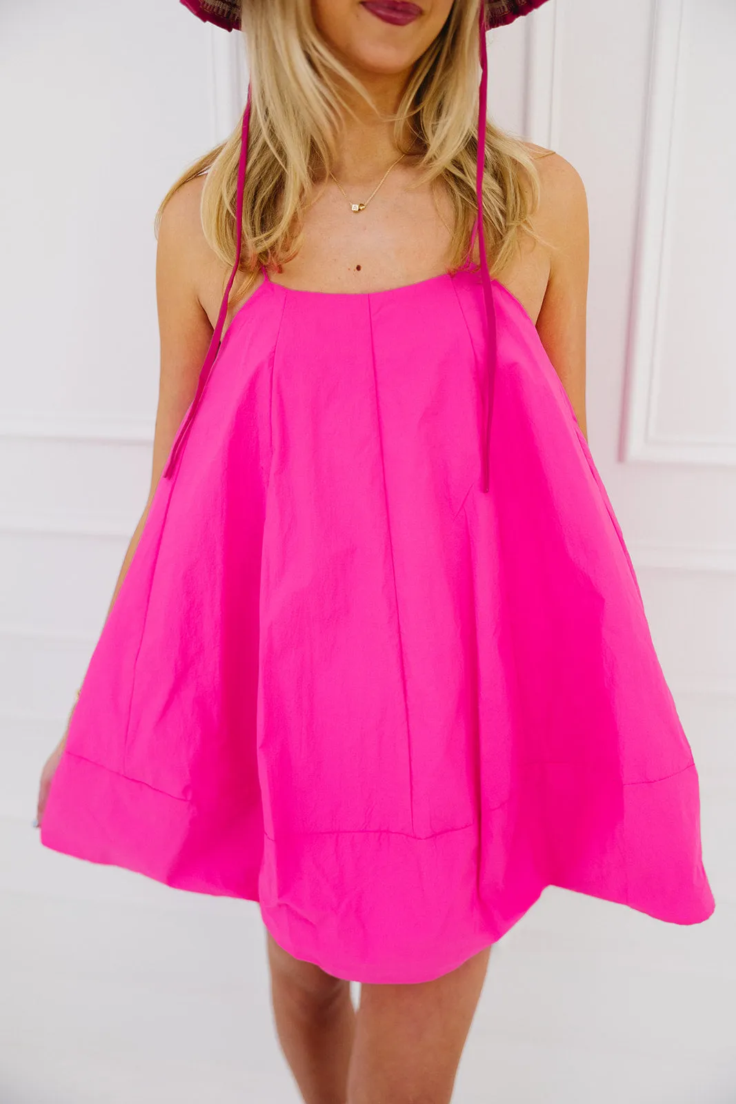 Ramsey Mini Dress - Neon Pink
