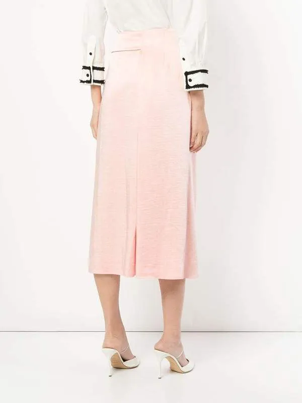 Rejina Pyo Satin Wrap Midi Skirt