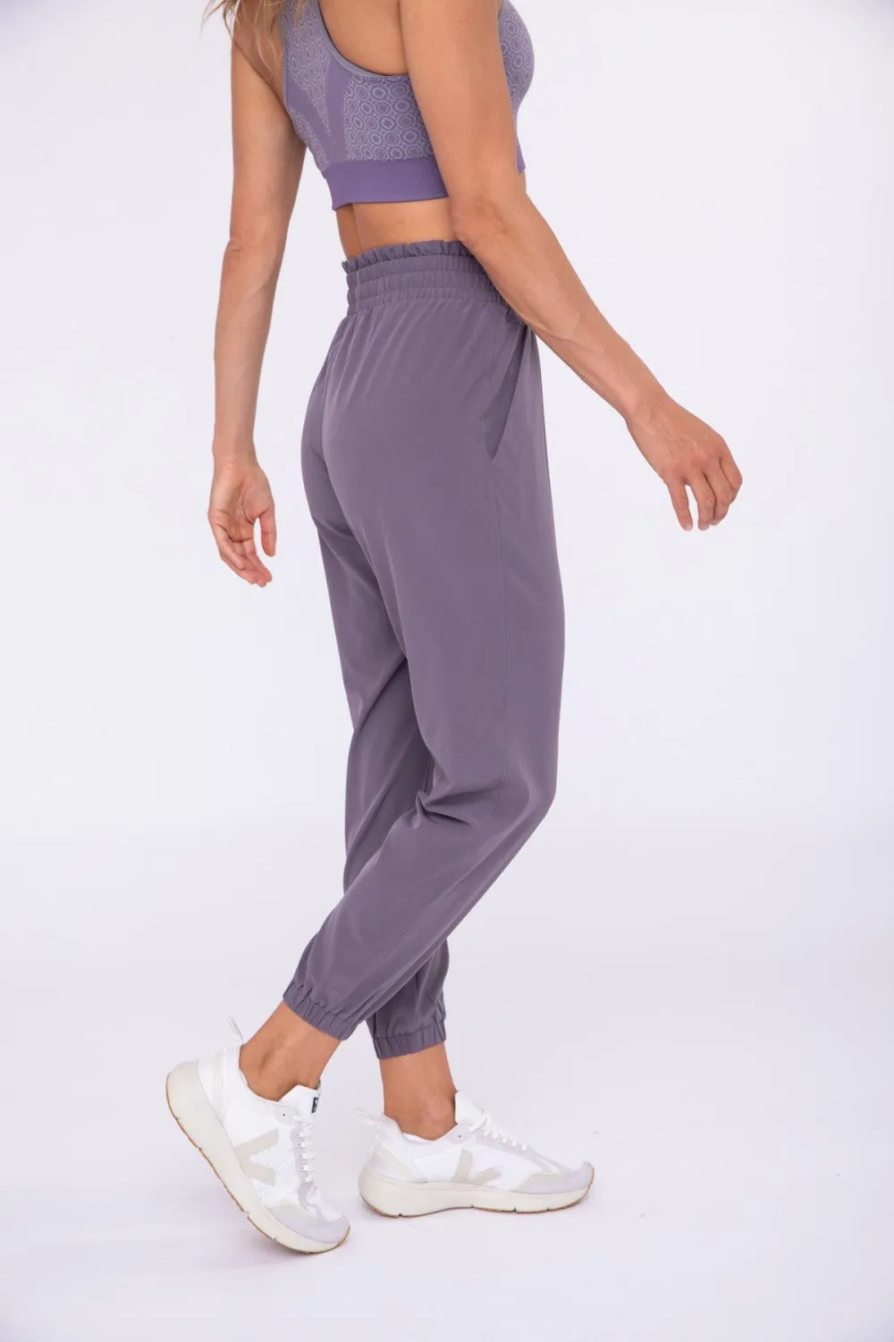 Ruffle Waistband Joggers