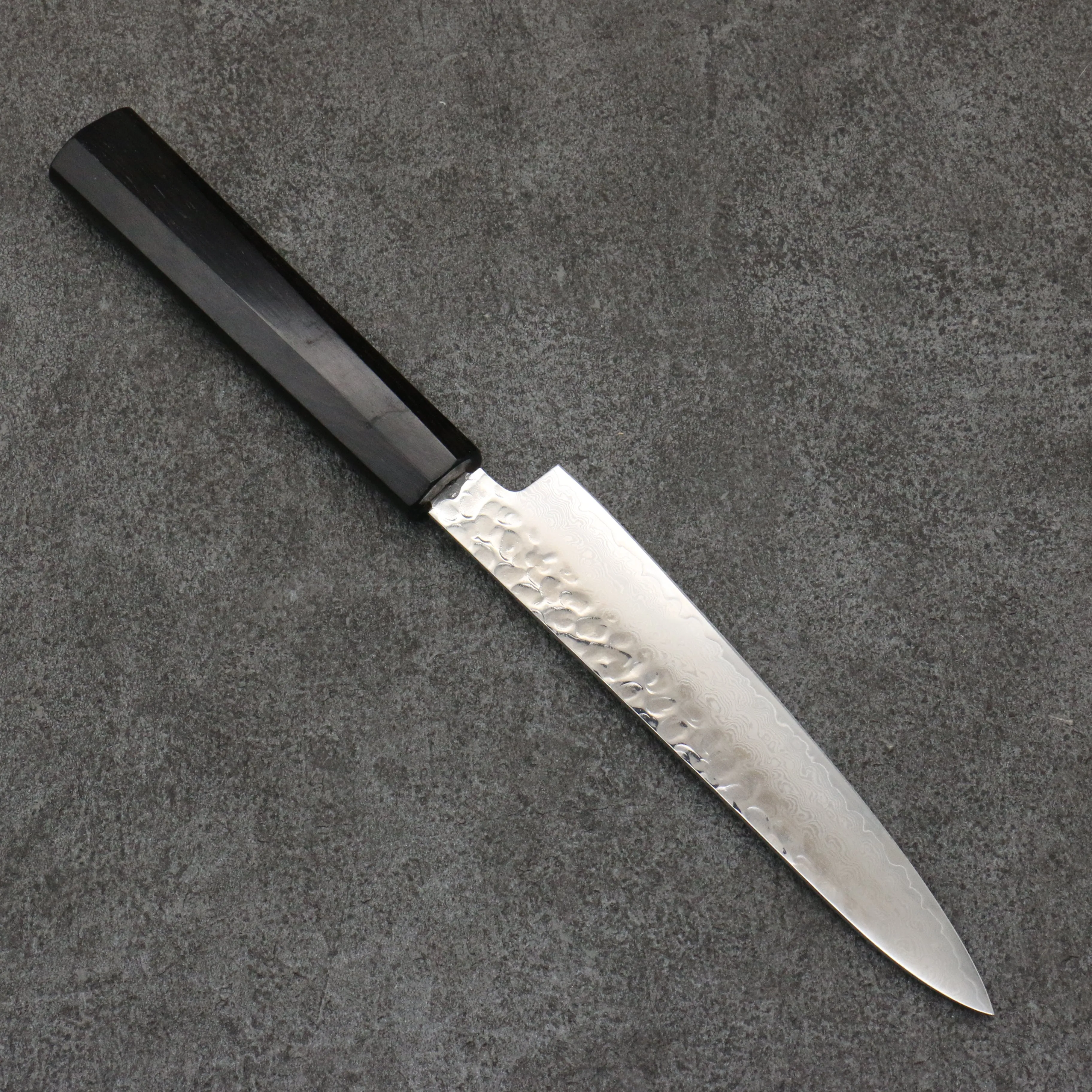 Sakai Takayuki VG10 33 Layer Damascus Petty-Utility  150mm Ebony(6 sided teardrop) Handle
