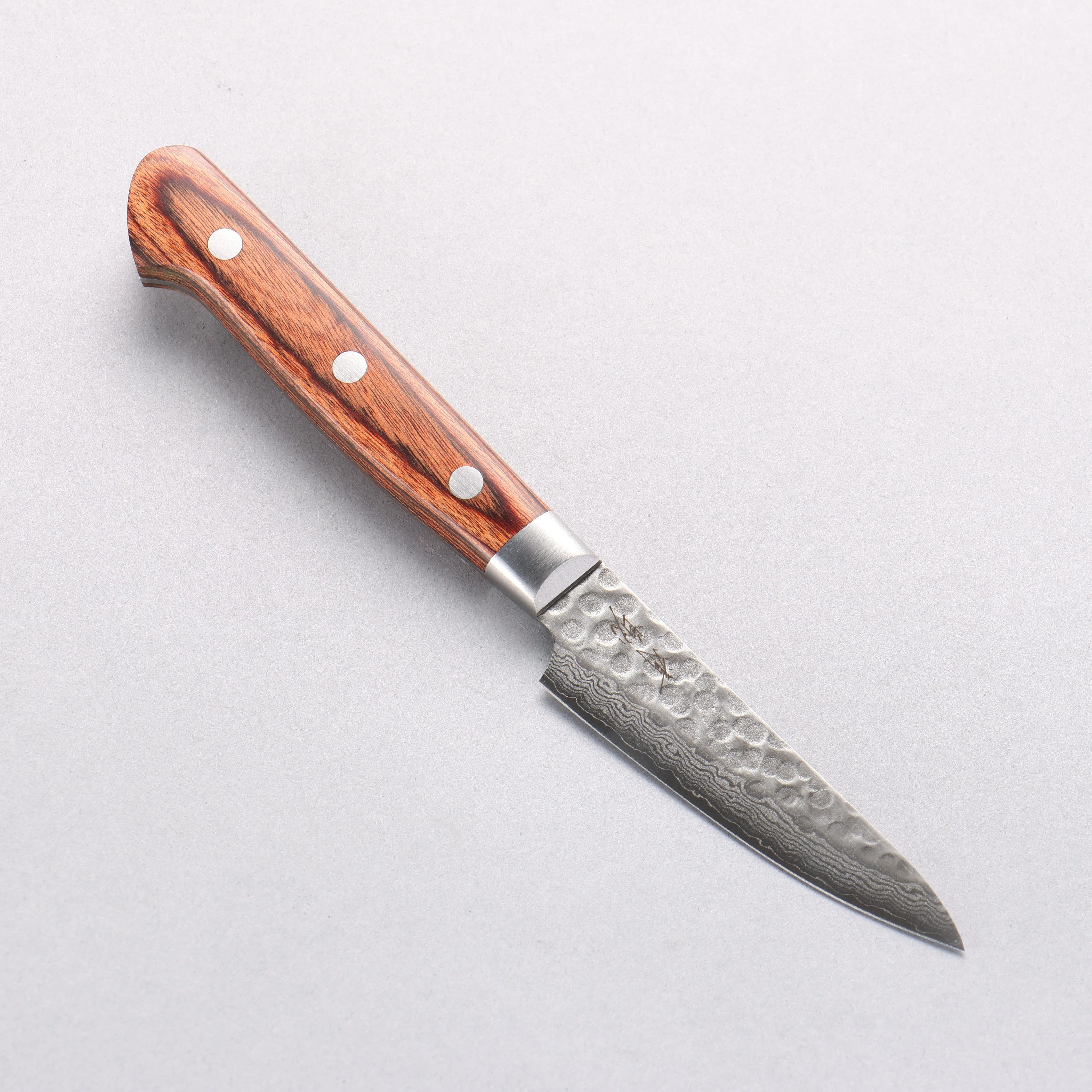 Seisuke VG10 17 Layer Damascus Petty-Utility  80mm Mahogany Handle
