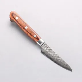 Seisuke VG10 17 Layer Damascus Petty-Utility  80mm Mahogany Handle