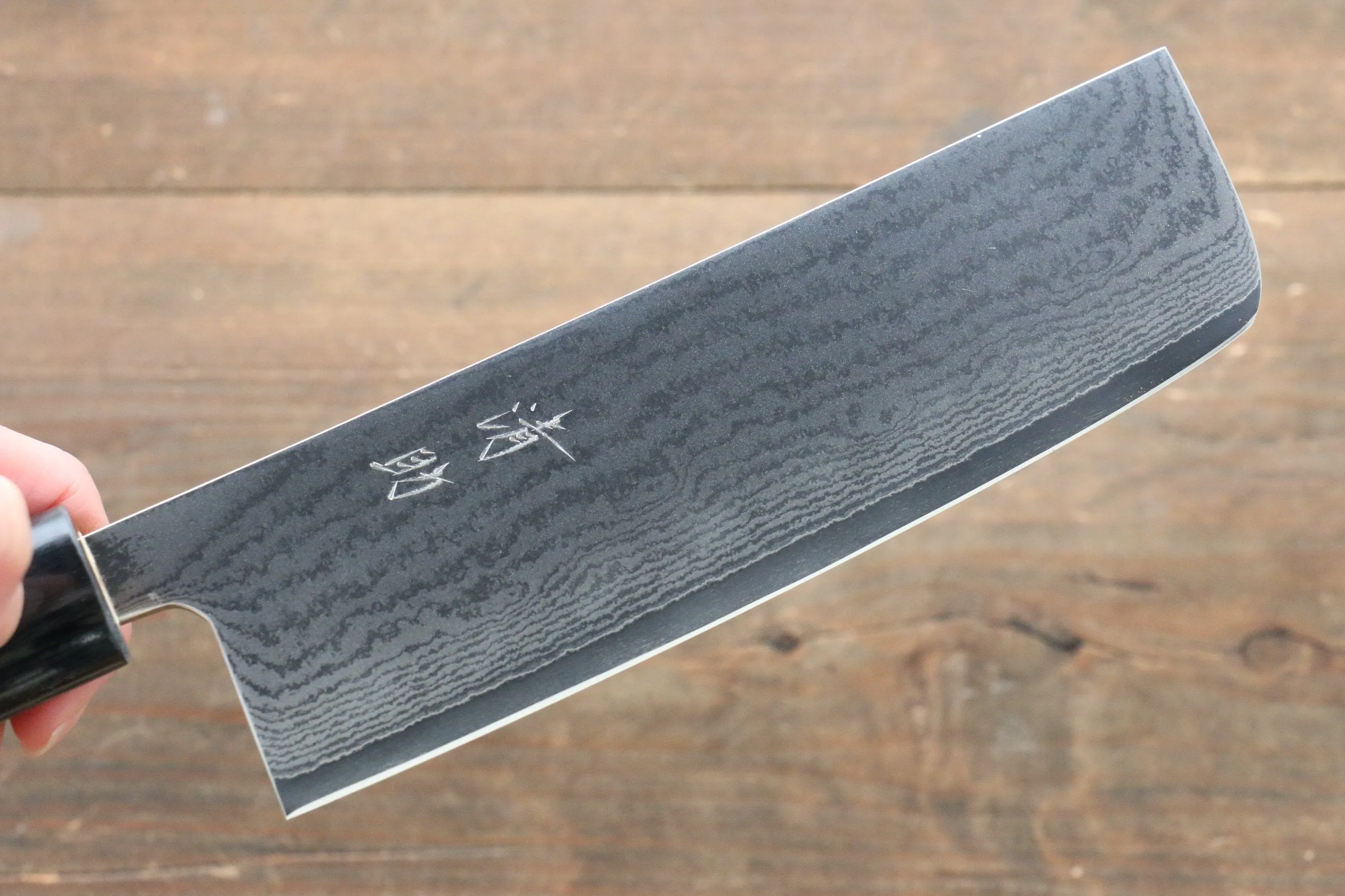 Seisuke VG10 63 Layer Damascus Usuba 165mm Mahogany Handle