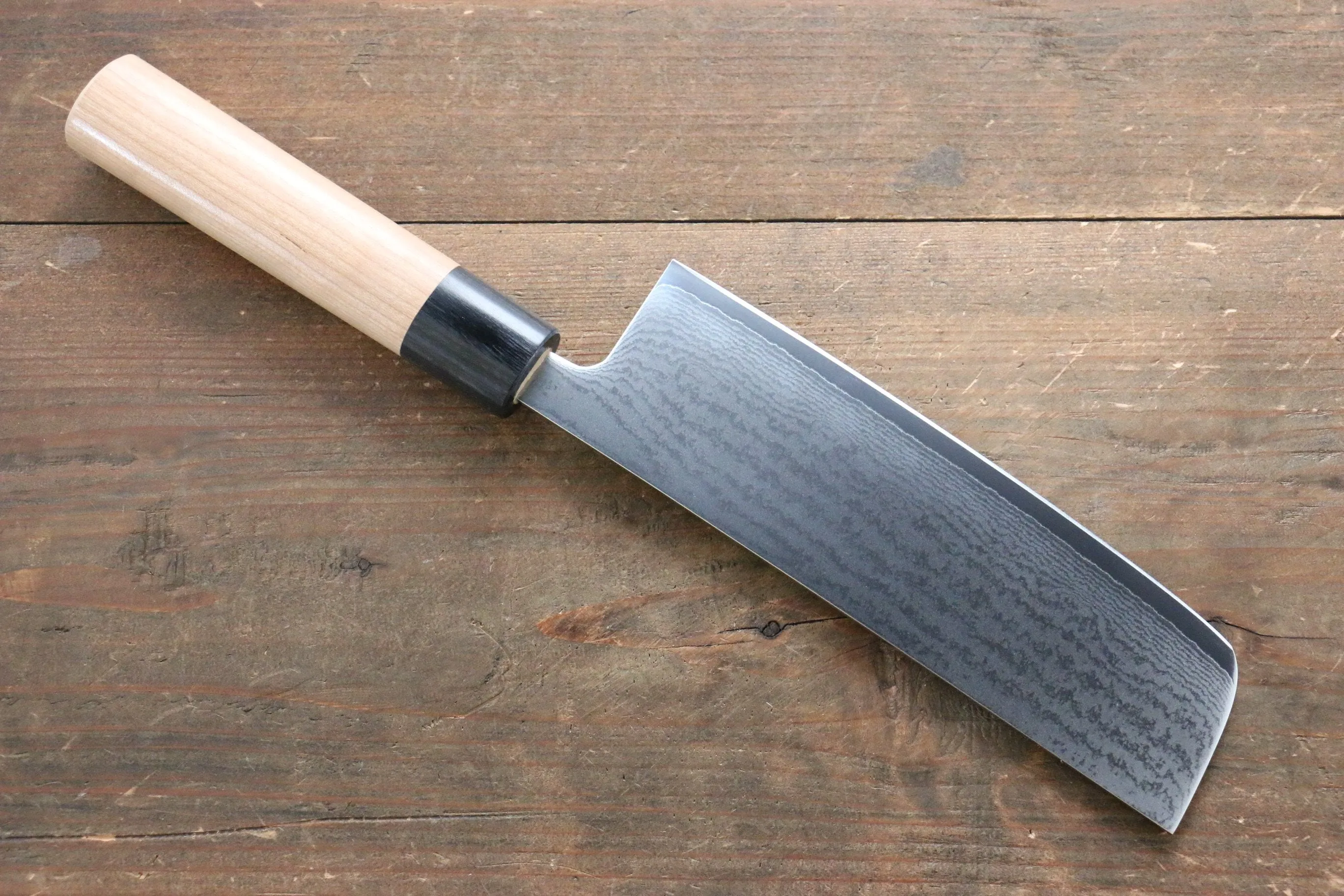 Seisuke VG10 63 Layer Damascus Usuba 165mm Mahogany Handle