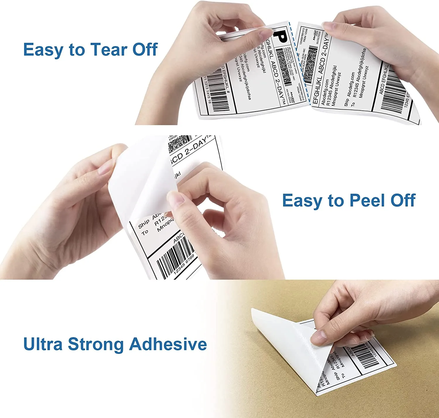 Shipping Label, 4 x 6 Direct Thermal Labels, 220 Labels × 4 Rolls