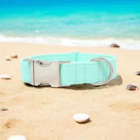 Solid Mint Blue Dog Collar