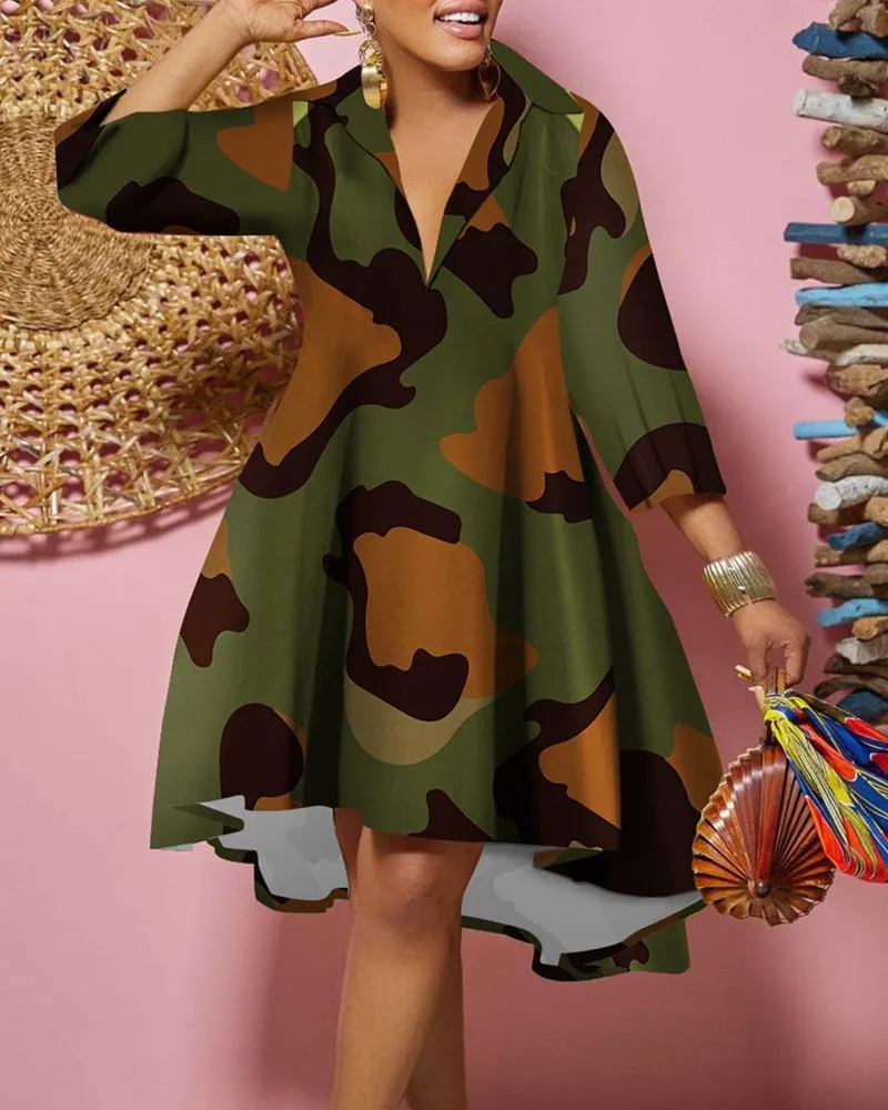 Spring Loose Shirt Dress