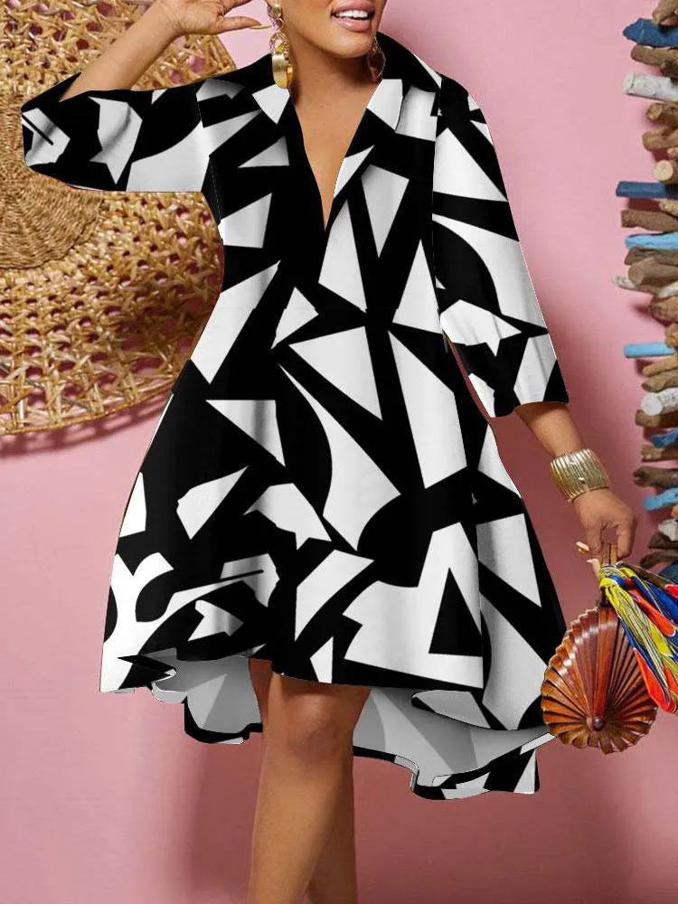 Spring Loose Shirt Dress