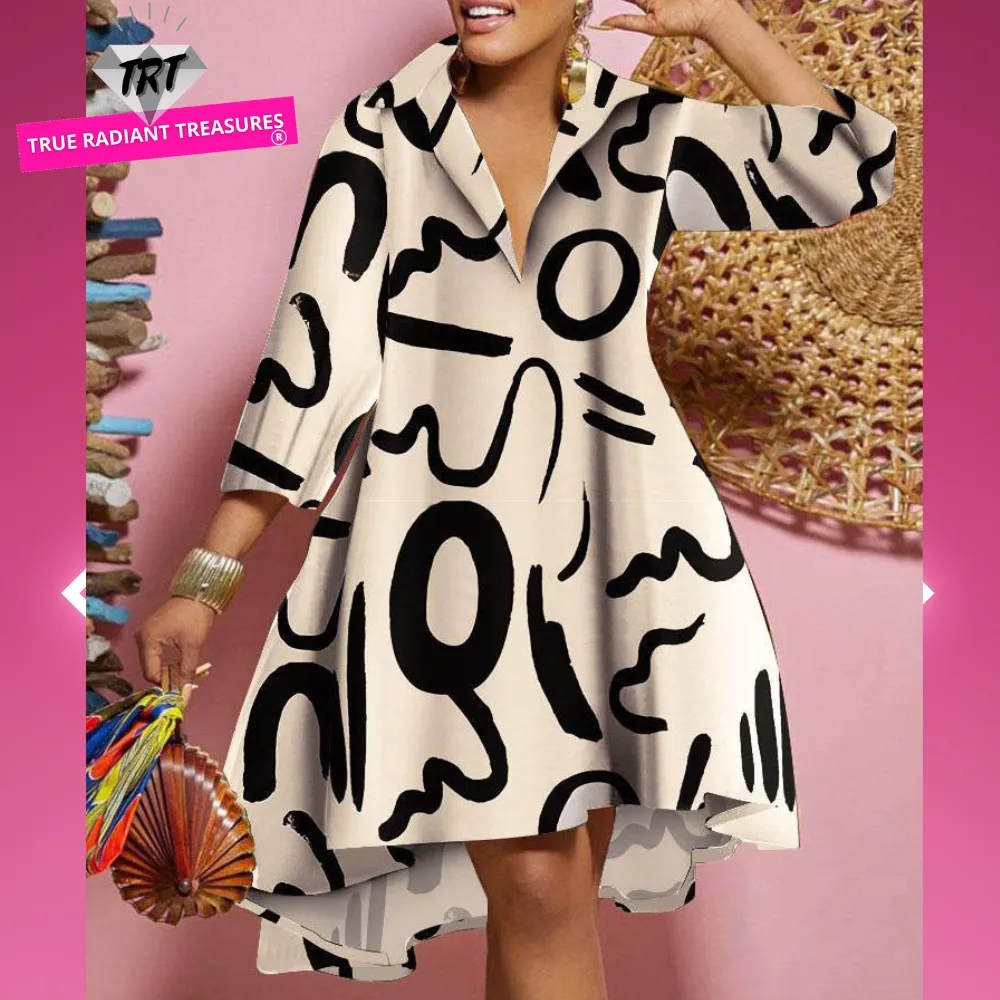 Spring Loose Shirt Dress