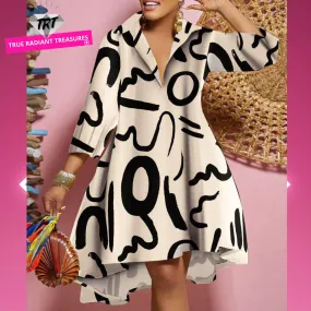 Spring Loose Shirt Dress