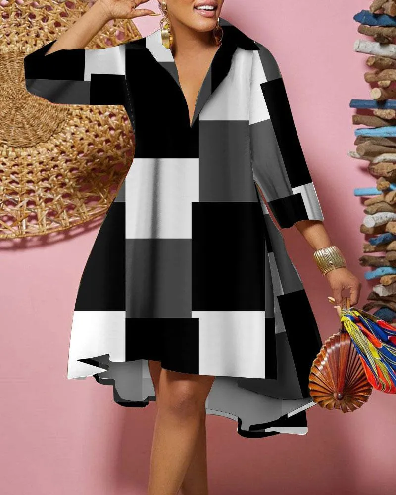 Spring Loose Shirt Dress