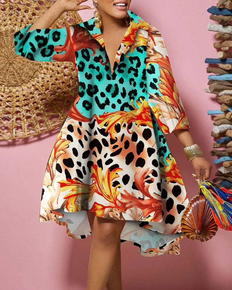 Spring Loose Shirt Dress
