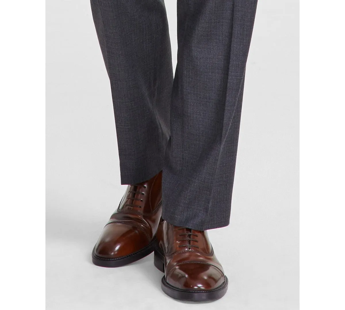 Tallia Mens Classic fit Dress Pants 40 / 34 Grey Solid