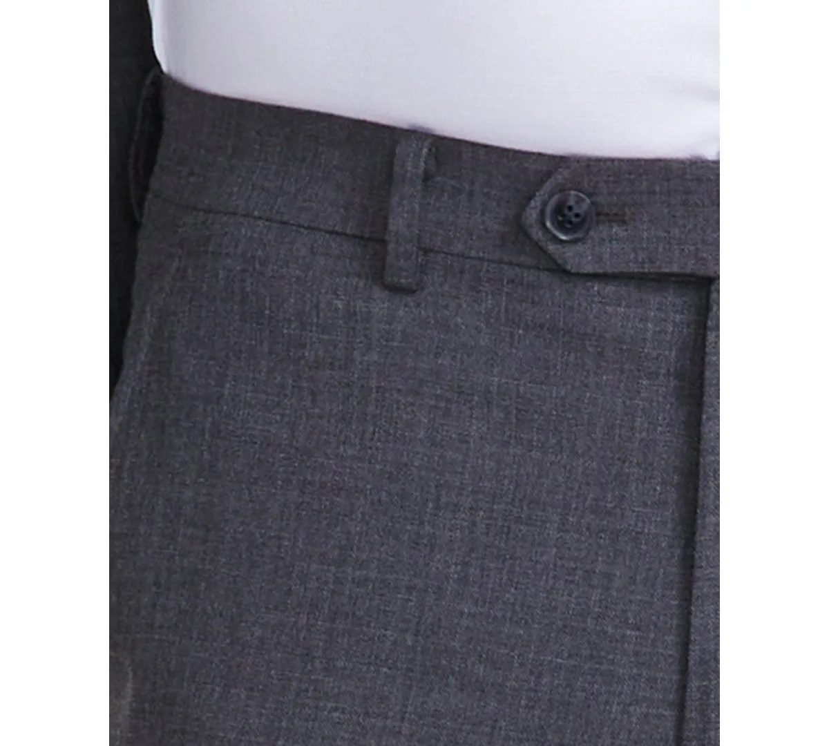 Tallia Mens Classic fit Dress Pants 40 / 34 Grey Solid