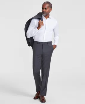 Tallia Mens Classic fit Dress Pants 40 / 34 Grey Solid