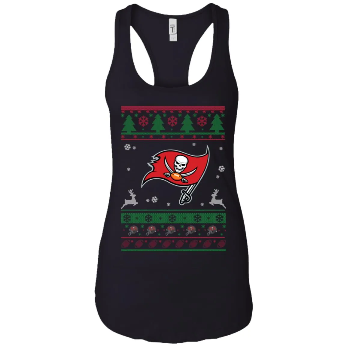 Tampa Bay Buccaneers Logo Football Teams Ugly Christmas Sweater Women Tank