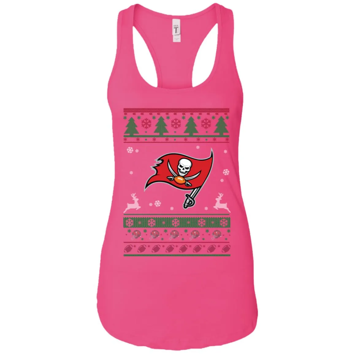 Tampa Bay Buccaneers Logo Football Teams Ugly Christmas Sweater Women Tank