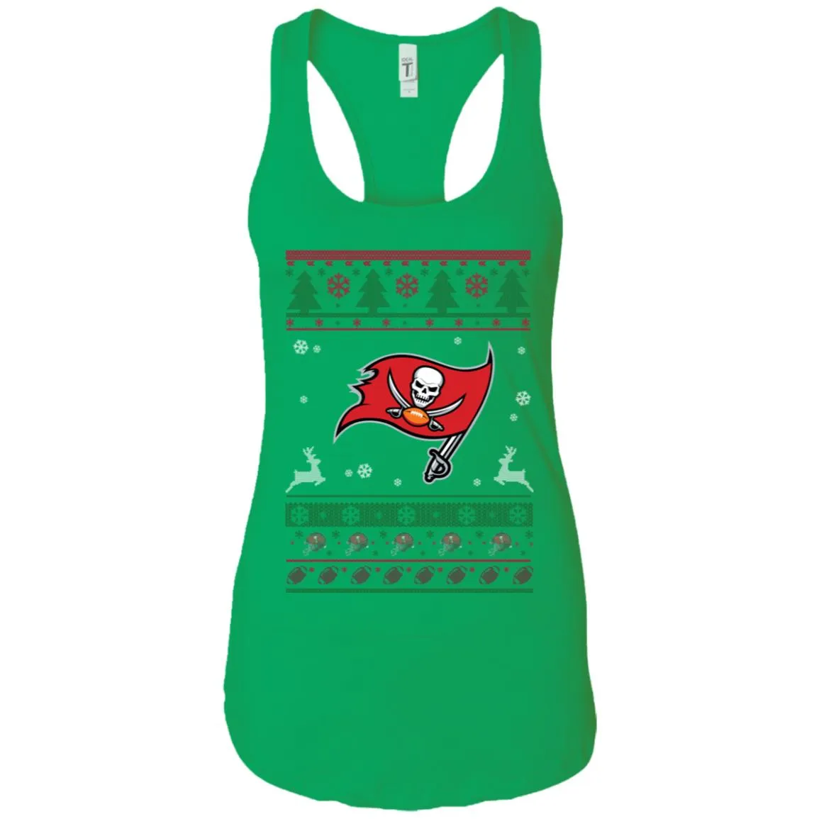 Tampa Bay Buccaneers Logo Football Teams Ugly Christmas Sweater Women Tank