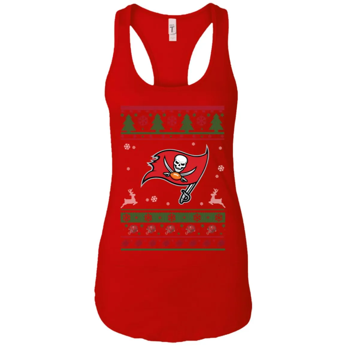 Tampa Bay Buccaneers Logo Football Teams Ugly Christmas Sweater Women Tank