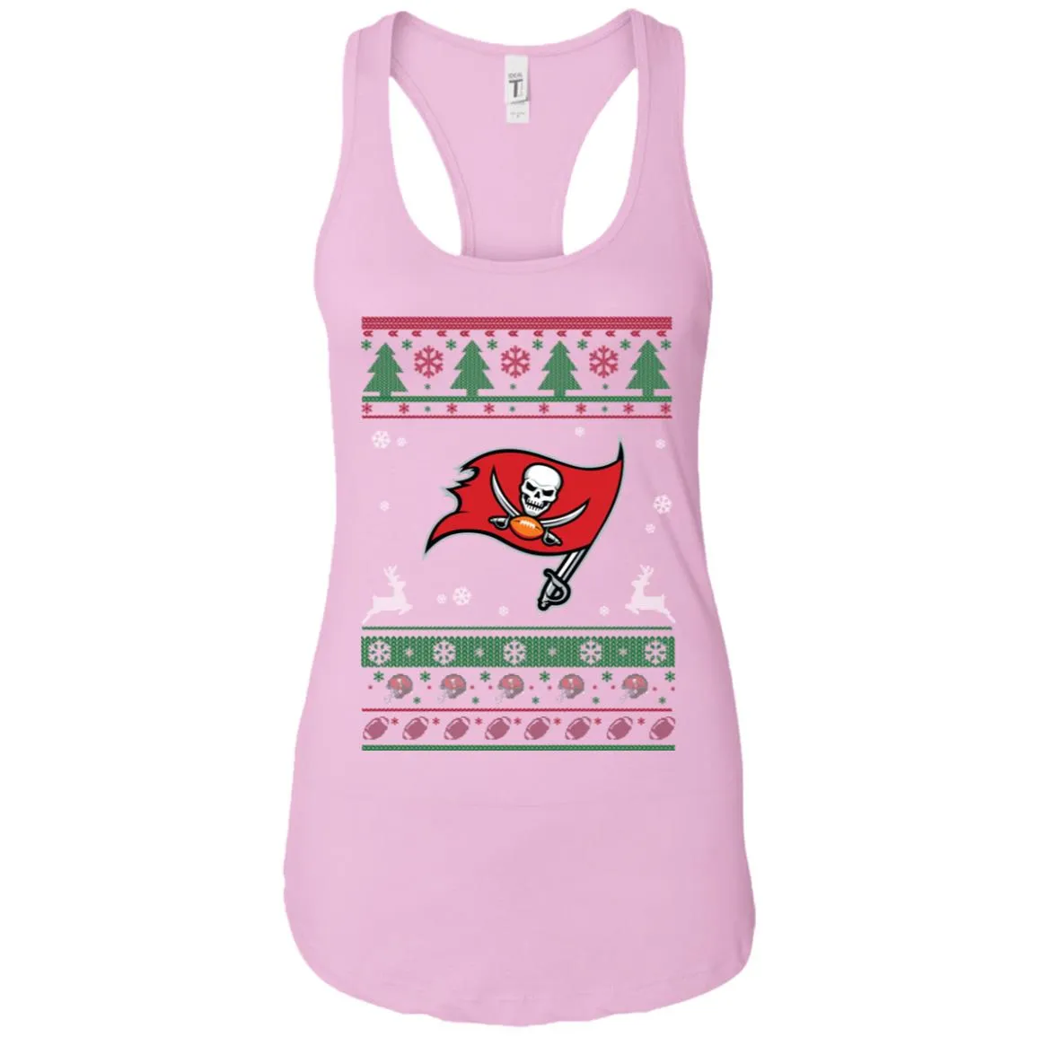 Tampa Bay Buccaneers Logo Football Teams Ugly Christmas Sweater Women Tank