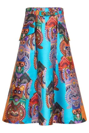 Totem Pole Midi Skirt