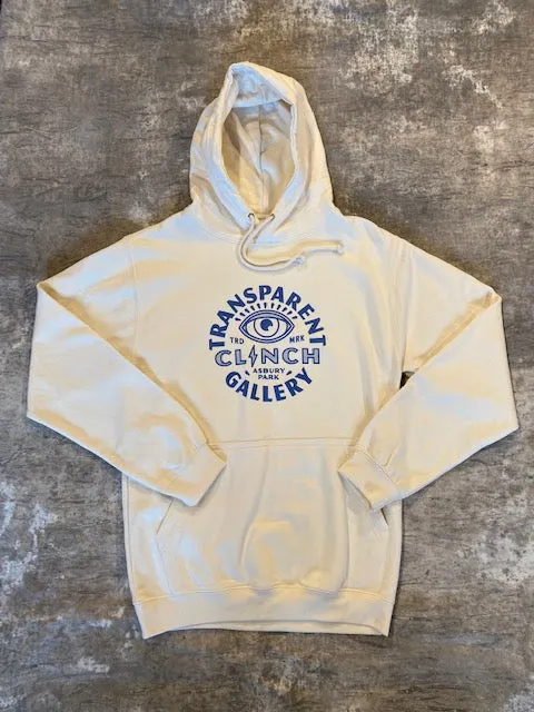 Transparent Clinch Gallery Cream Fleece Hoodie