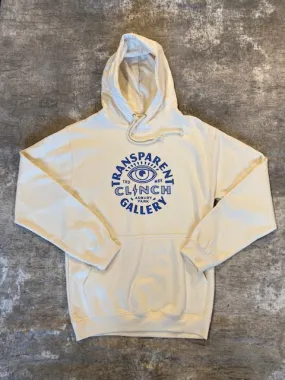 Transparent Clinch Gallery Cream Fleece Hoodie