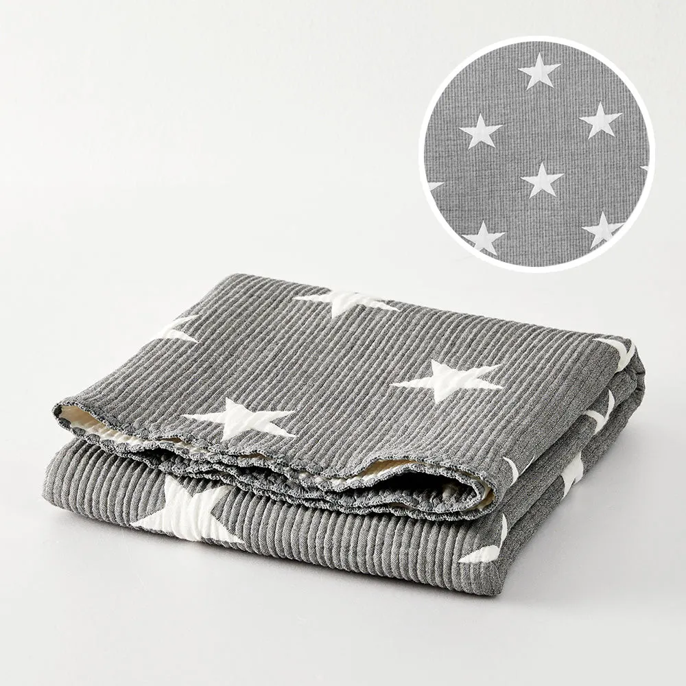 Triple Layer Modal Baby Blanket in Grey
