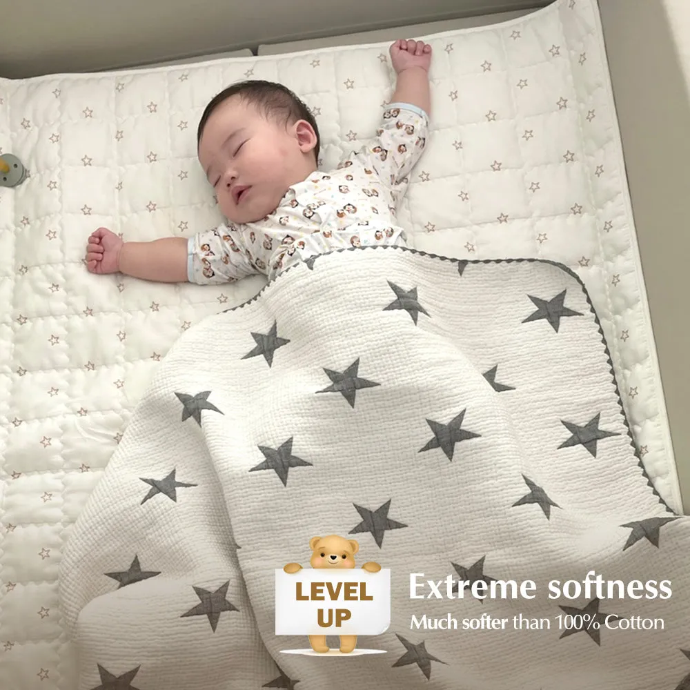 Triple Layer Modal Baby Blanket in Grey