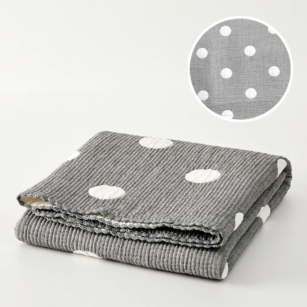 Triple Layer Modal Baby Blanket in Grey