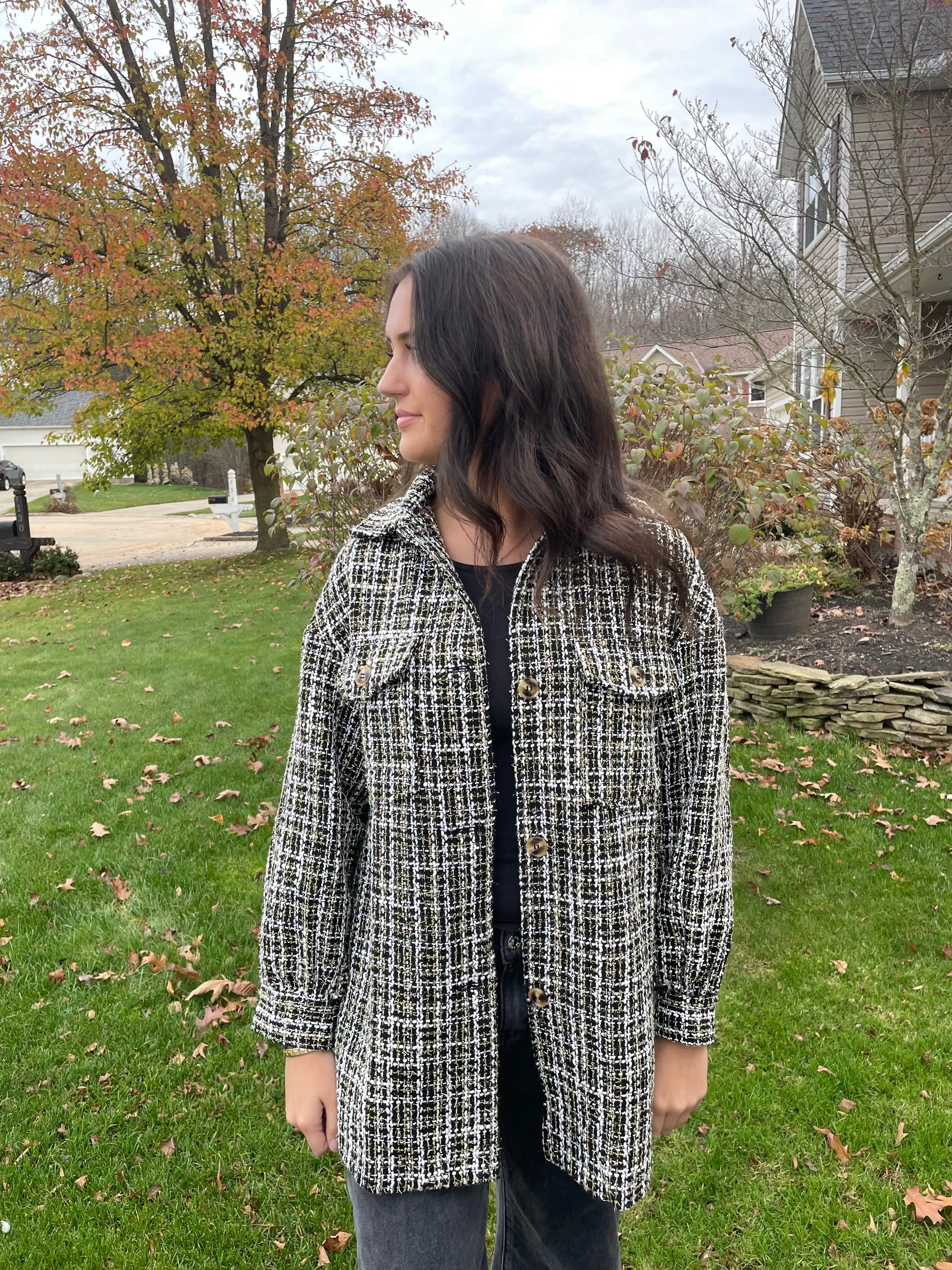 Tweed Sparkle Blazer