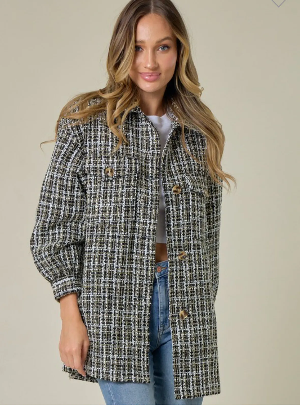 Tweed Sparkle Blazer