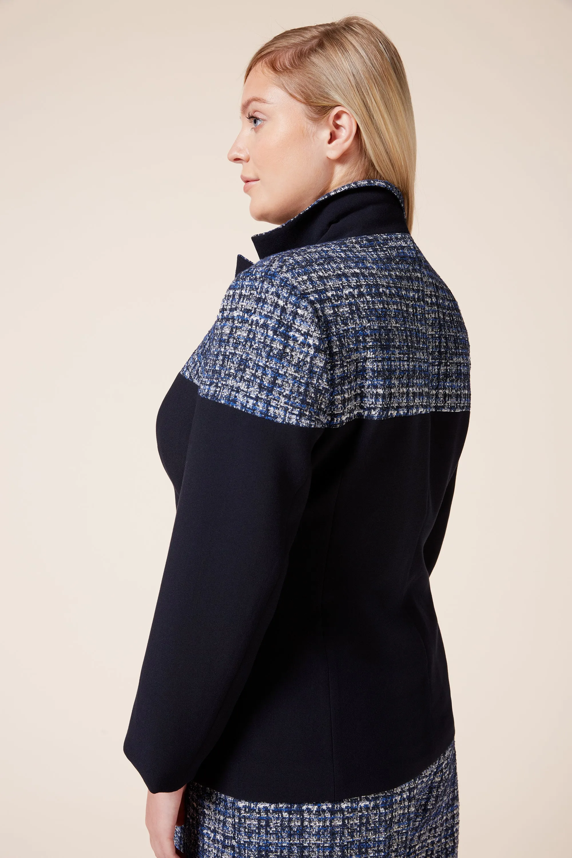 Two-tone Navy Blazer