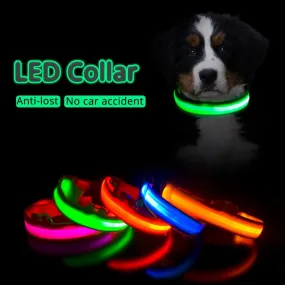 USB Charging Led Dog Collar-Boost Visibility and Safety - Never Lose Sight of Your Pet Again