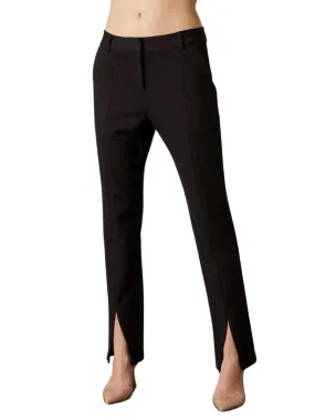 Velvet Kyndall Slit Hem Ponti Pant - Black