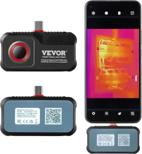 Vevor Thermal Imaging Camera for Android 256 x 192 IR Resolution New