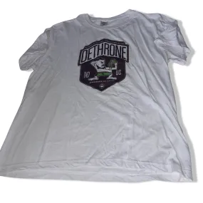 Vintage Stredman Dethrone graphics large white tees