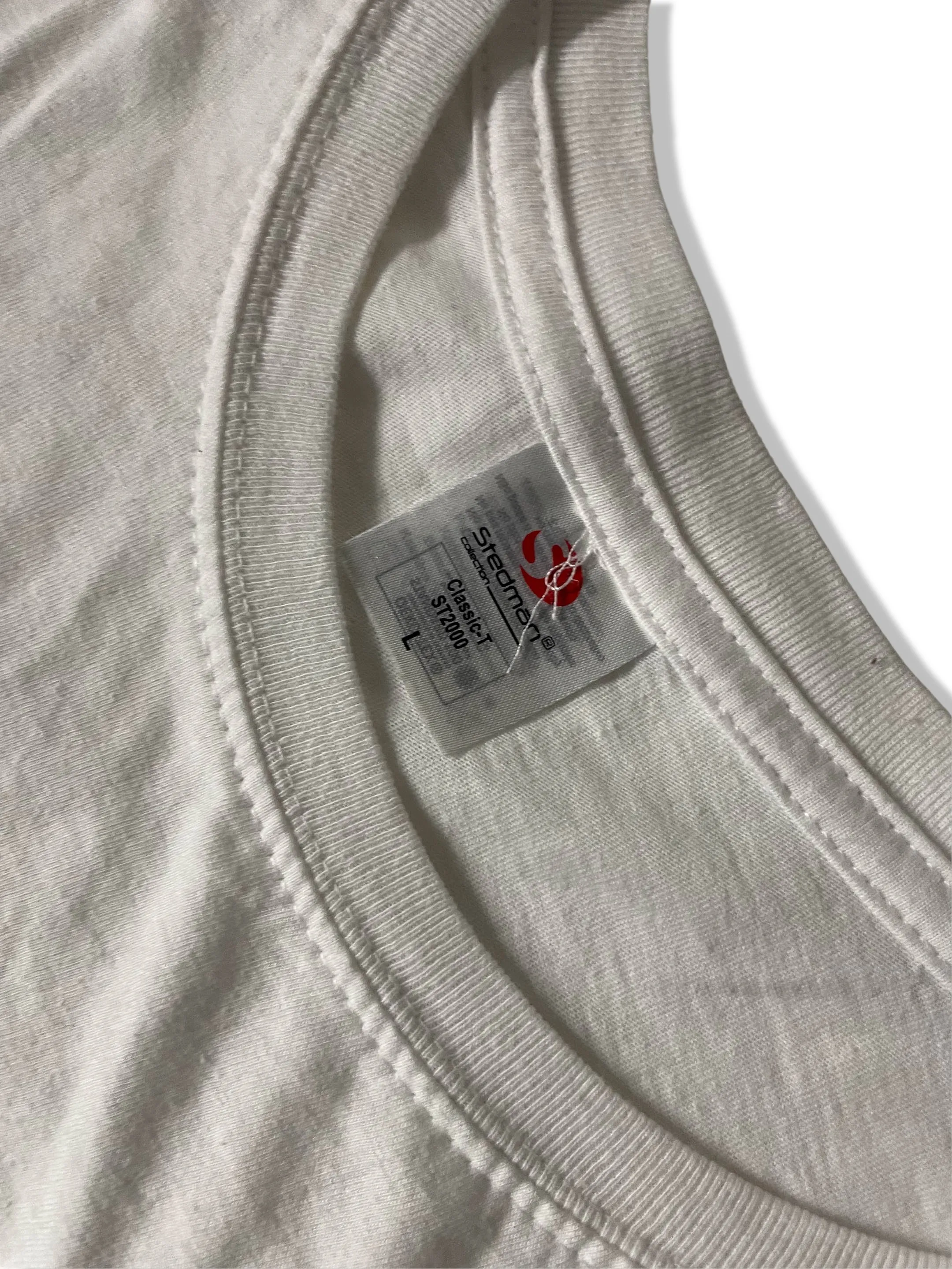 Vintage Stredman Dethrone graphics large white tees