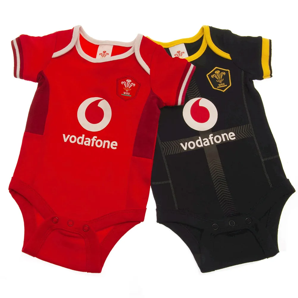 Wales RU 2 Pack Bodysuit for 3/6 Months