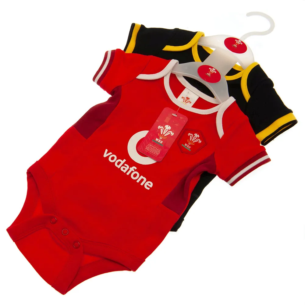 Wales RU 2 Pack Bodysuit for 3/6 Months