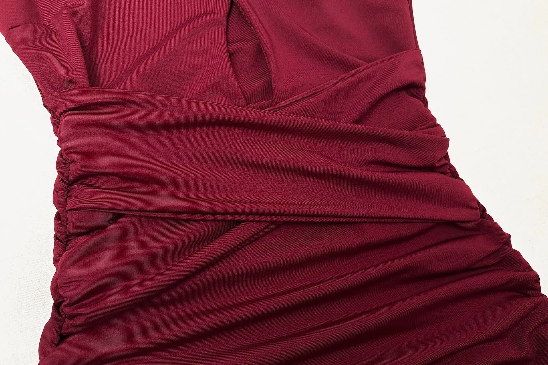 Women Elegant Pleated Slim Sleeveless Sheath Party Dress