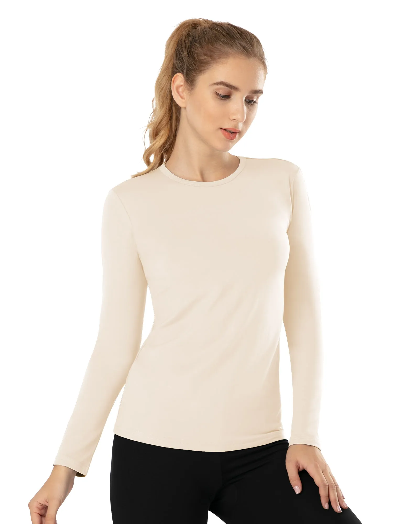 Womens Thermal Tops Comfort UnderwearWomenswear Longsleeves Basic